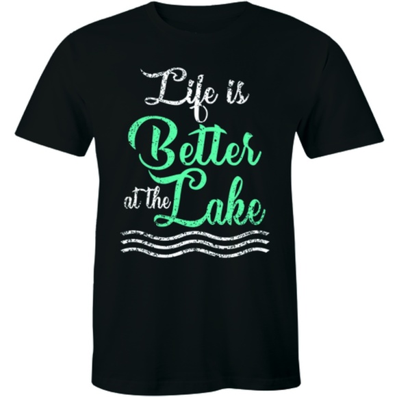 Half It Other - Life Is Better At The Lake Cottage Fishing T-shirt Half It Other - Life Is Better At The Lake Cottage Fishing T-shirt
